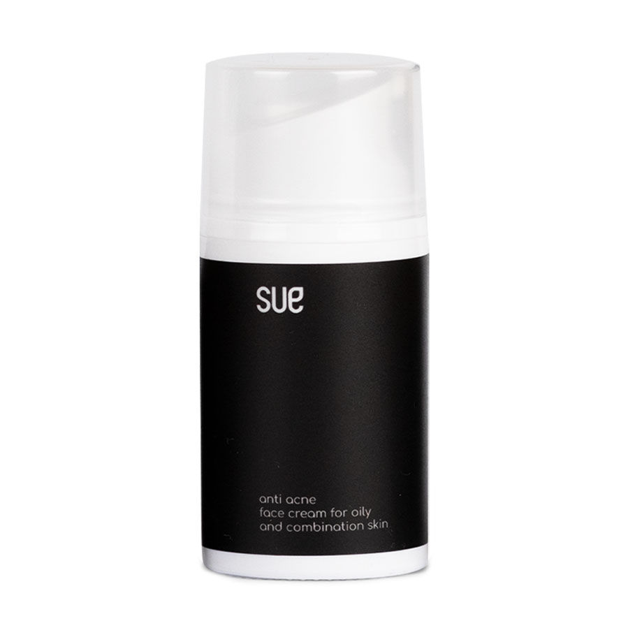 Нічний крем для обличчя Sue Anti Acne Face Cream Лимон та чорний кмин, для жирної та комбінованої шкіри, 50 мл